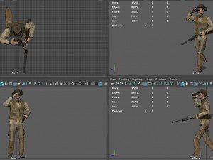 explorer pose Model 3D