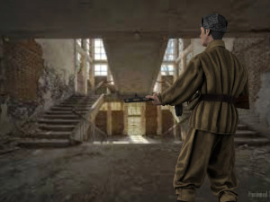 infanty guard pose Modèle 3D