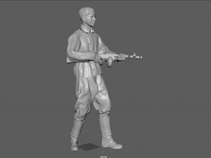 infanty guard pose Modèle 3D