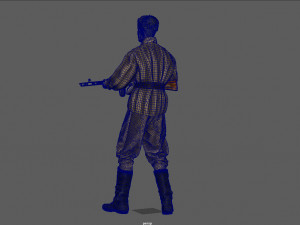 infanty guard pose Modèle 3D