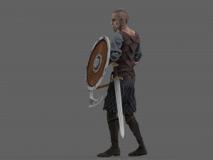 viking pose 3D Model