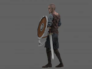 viking pose 3D Model