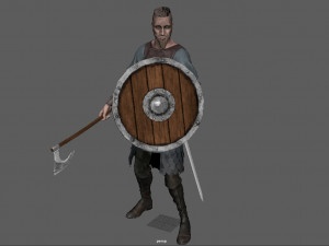 viking pose 3D Model