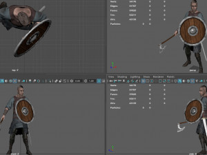viking pose 3D Model