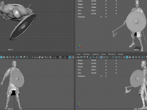 viking pose 3D Model