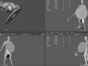 viking pose 3D Model