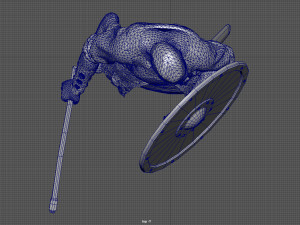viking pose 3D Model