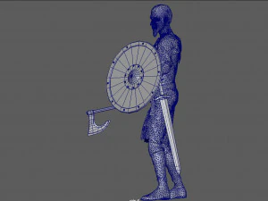 viking pose 3D Model