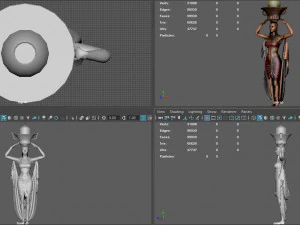 cleopatra statue 3D Model
