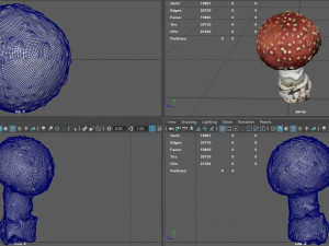 mushroom amanita Modello 3D