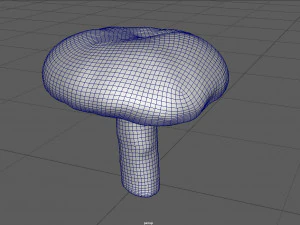 キノコ4 3Dモデル