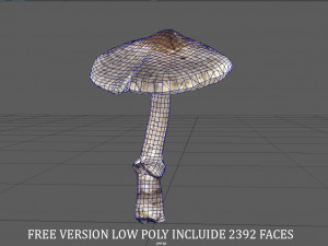 mushroom 3 Model 3D