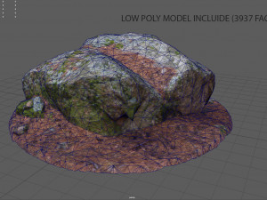 moss rock 3D Model