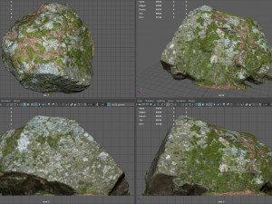 moss rock 2 3D Model
