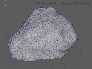 moss rock 2 3D Model
