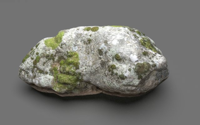 moss rock 3 3D 모델 .c4d .max .obj .3ds .fbx .stl .blend 