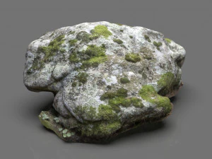 moss rock 3 3D Model