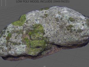 moss rock 3 3D 모델