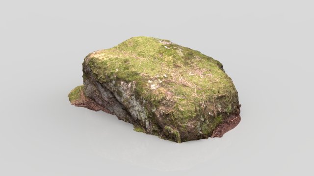 moss rock 4 3D 모델 .c4d .max .obj .3ds .fbx .stl .blend 