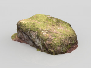 moss rock 4 3D Model
