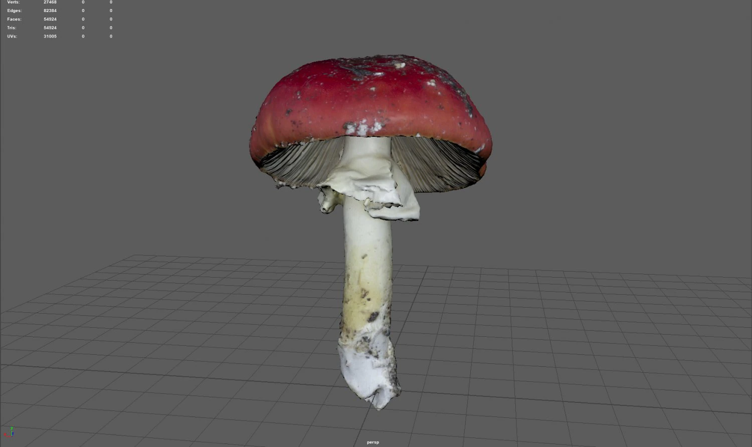 蘑菇 8 3D 模型 .c4d .max .obj .3ds .fbx .stl .blend 