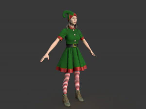 christmas elf 3D Model