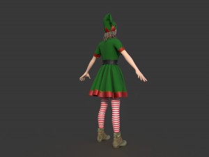 christmas elf 3D 모델