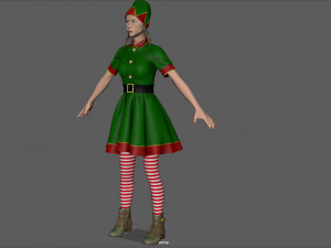 christmas elf 3D 모델