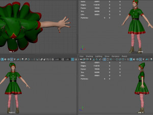 christmas elf 3D 모델