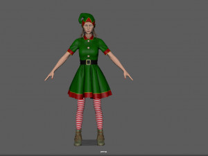 christmas elf 3D 모델