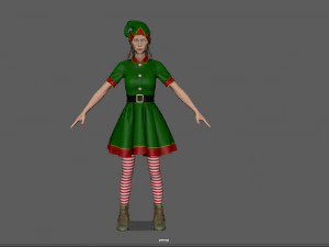 christmas elf 3D Model