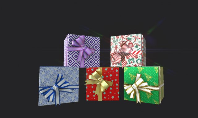 present box 3D-Modell .c4d .max .obj .3ds .fbx .stl .blend 