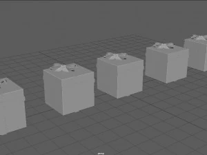 huidige doos 3D Model