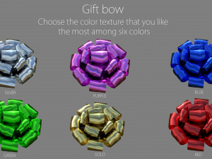 gift bow Modelo 3D