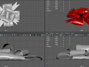 gift bow 3D 模型