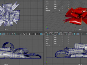 gift bow 3D 模型