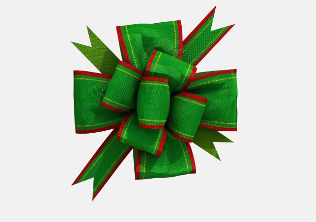 gift bow 2 3D Model .c4d .max .obj .3ds .fbx .stl .blend 