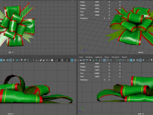 gift bow 2 3D Model