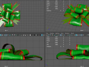 gift bow 2 3D Model