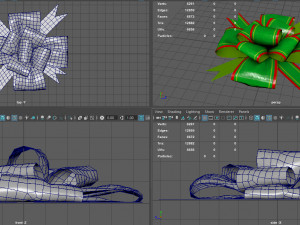 gift bow 2 3D Model
