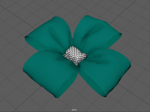 gift bow 3 Model 3D