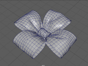 gift bow 3 Model 3D