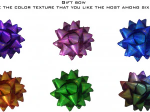 gift bow 4 3D Model