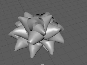 gift bow 4 3D Model