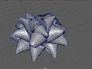 gift bow 4 3D Model