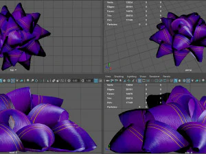 gift bow 4 3D Model