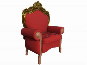 santa claus chair 3D Model