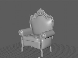 santa claus chair 3D Modell
