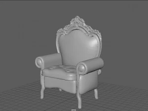 santa claus chair 3D Model