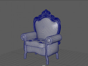 santa claus chair 3D Modell